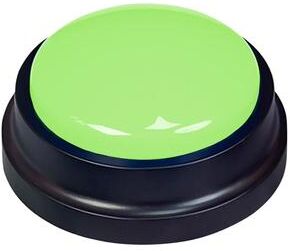 Inspire Select Dog Communication Button 20 Second Voice Recording Pet Training Buzzer For Talking Dogs & Cats green