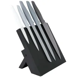 6-teiliges Messer-Set mit magnetischem Messerblock, für Ordnung & Design