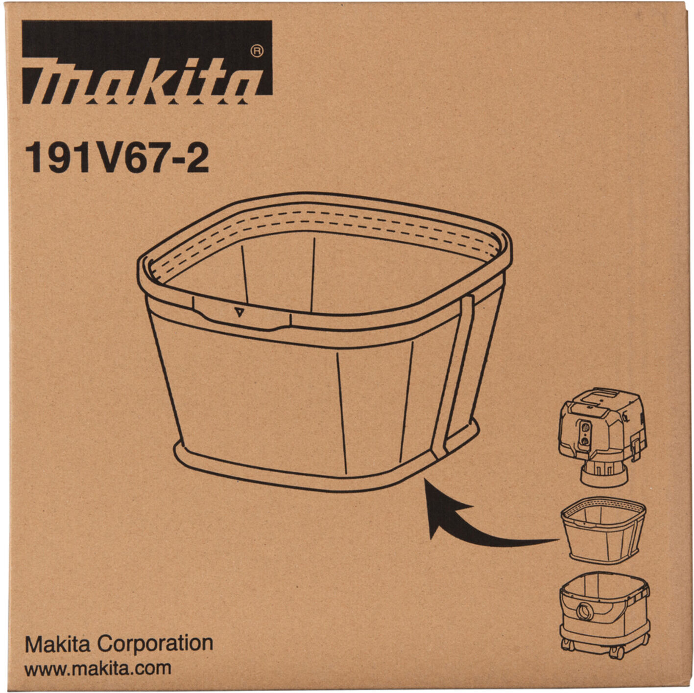 Makita Nassfilter VC003G • Nasssaugen (191V67-2)