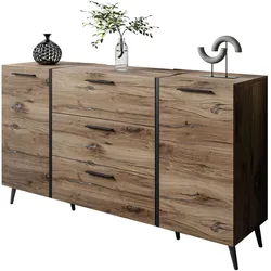 SIDEBOARD mit Schubladen ONYX LOFT auf Beinen