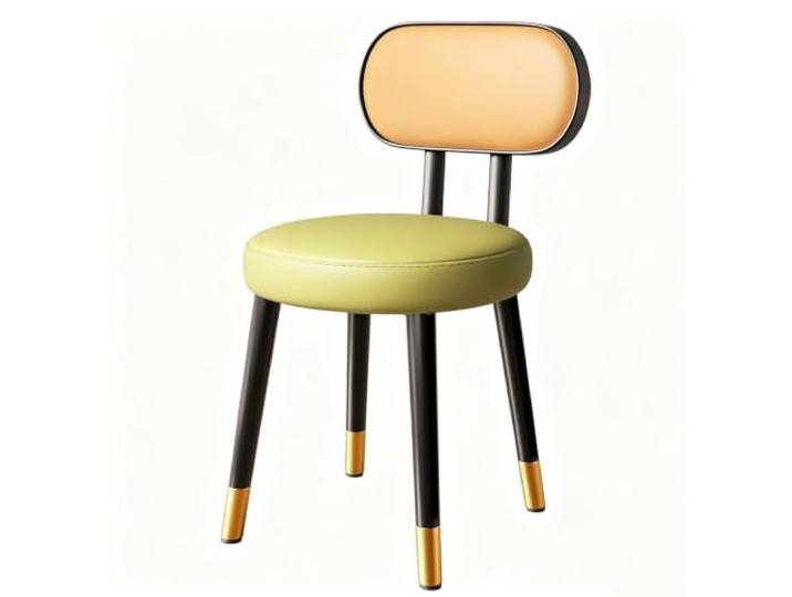 FCZVWPR Schminkhocker, Schlafzimmer-Schreibtischstuhl, Esszimmerstuhl Mit Rückenstütze, Akzent-Esszimmerstuhl, For Schlafzimmer, Schminktisch, Kleine Wohnung(Orange+Green)