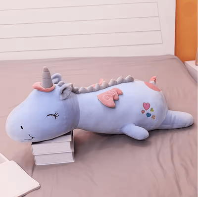 Inspire Essentials 120 Cm Glowing LED Unicorn Plush Pillow Toy For Kids Gifts violet