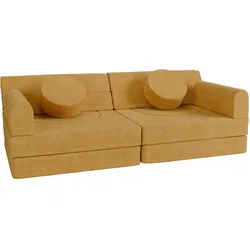 KINDERSOFA Kayo cord gelb