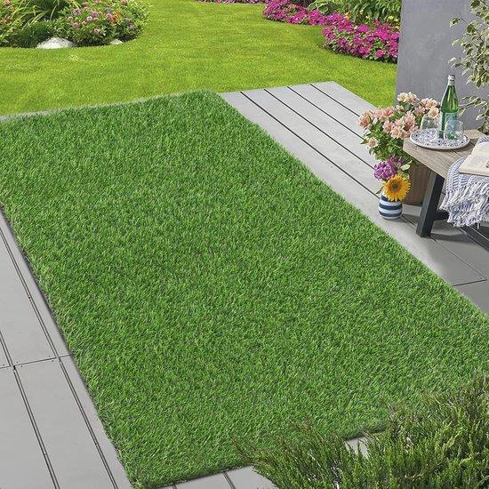 Famanu Kunstgrasmat 3 x 5 ft - Wiederverwendbare Hundetraining Pads mit Drainagelöchern