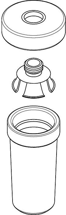 Hansgrohe Keramikbehälter Lotionsspender 98543000