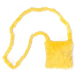 buttinette Tasche "Plüsch", gelb