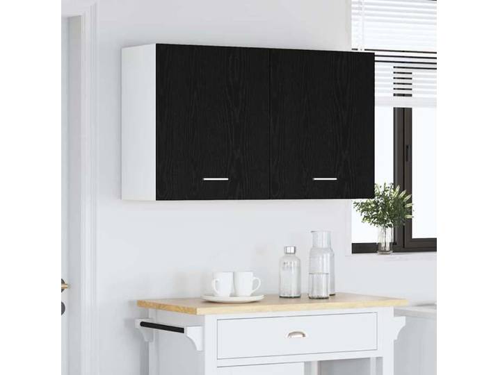 Décoratif - Meuble haut - Armoire suspendue de cuisine - Armoire polyvalente - Lyon 2 pcs Chêne noir 50x31x60cm con5092200