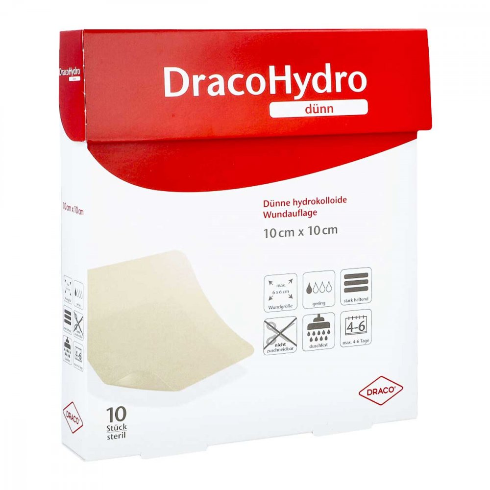 Dr. Ausbüttel GmbH & Co. KG Dracohydro dünn Hydrokoll.wundauflage 10x10 cm 02065446