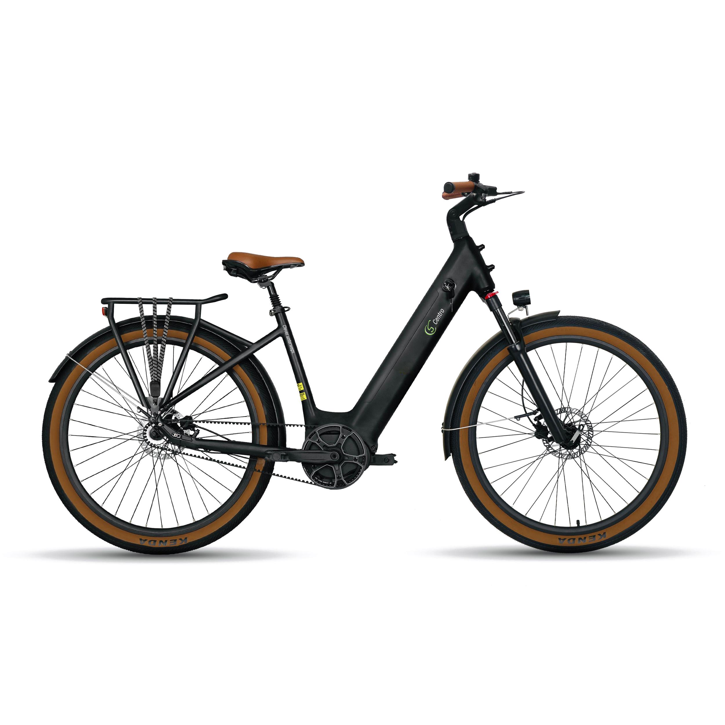 SachsenRad E-Citybike C5R Centro 27,5 Zoll E-Bike Elektrorad E-Fahrrad mit Diebstahlsicherung und Riemenantrieb, Mittelmotor mit tiefem Einstieg StVZO