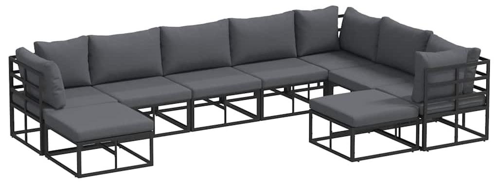 Loungeset für den Garten - Garten-Sofaset - Loungeset für den Garten - Modulares Loungeset - Loungeset mit Tisch