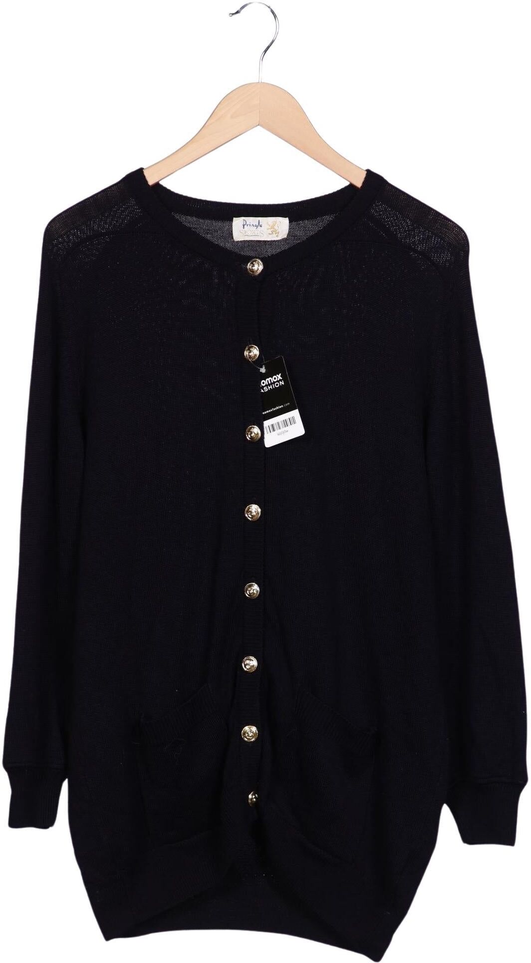 Pringle of Scotland Damen Strickjacke, Marineblau, Gr. M, Schurwolle - Second Hand