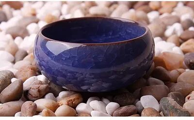 Inspire Daily Merch Decorative Handmade Ice Crack Ceramic Candlestick For DIY Home Wedding Party Candle Holders purple