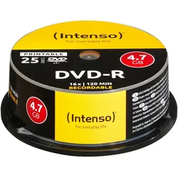 Intenso DVD-R 4.7GB, Printable, 16x 4,7 GB 25 Stück(e)