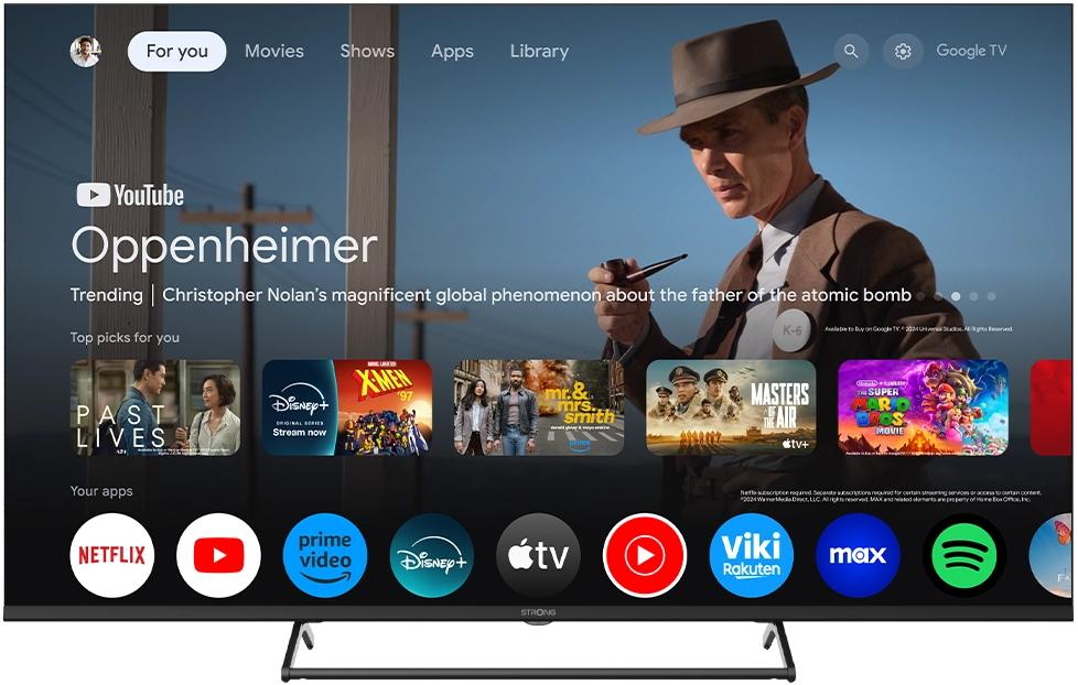 Strong SRT50UG7773C, 127 cm (50"), 3840 x 2160 Pixel, 4K Ultra HD, Smart-TV, WLAN, Schwarz