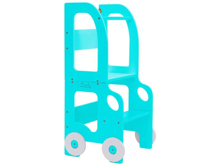 KOMBIHOCHSTUHL CAR STEP STOOL BLAU
