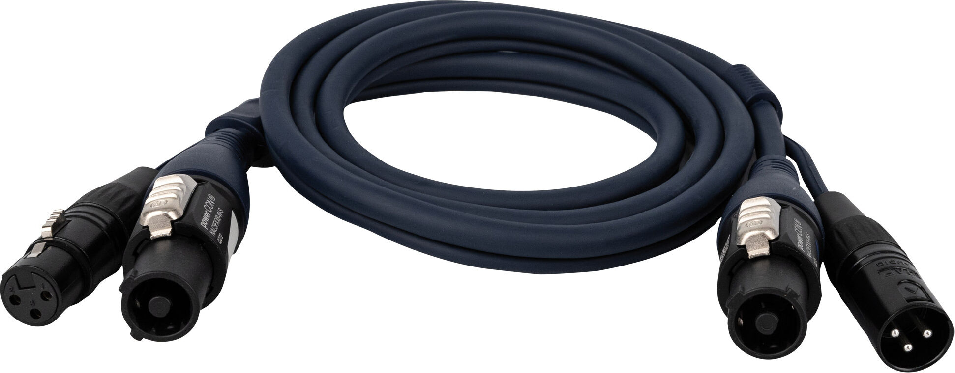 DAP Audio Fp17 Hybridkabel – Powercon & 3-Poliger Xlr – Audio/strom 1,5 M
