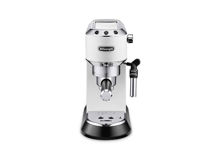 DE'LONGHI Siebträgermaschine Dedica EC 685.W , Energieeffizienz: A, weiss (weiß), B:14,9cm H:30,5cm T:33cm, Kaffeemaschinen, Siebträgermaschine