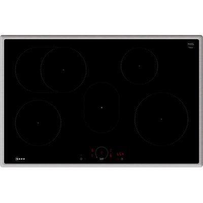 NEFF Induktions-Kochfeld "T58SHF1L0", grau (silberfarben), B:80,2cm H:5,5cm T:52,3cm, Kochfelder, Schnelle Powerstufe & intuitive Twist Touch-Steuerung