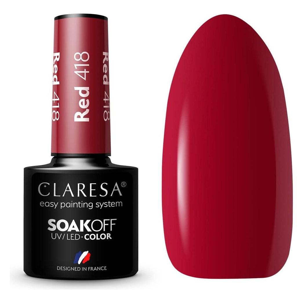 Claresa 418 RED UV Nagellack 5ml (418, Red, Farblack) (44152456)