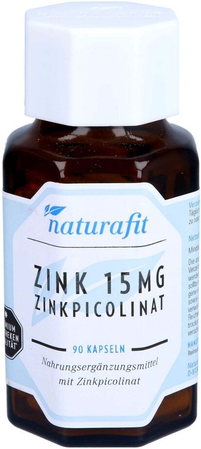 Naturafit Zink 15 mg Zinkpicolinat Kapseln