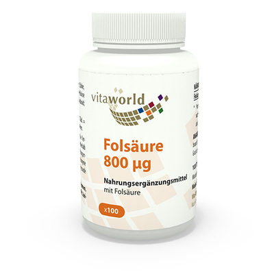 Vita World GmbH FOLSÄURE 800 µg Tabletten 100 St 10979077