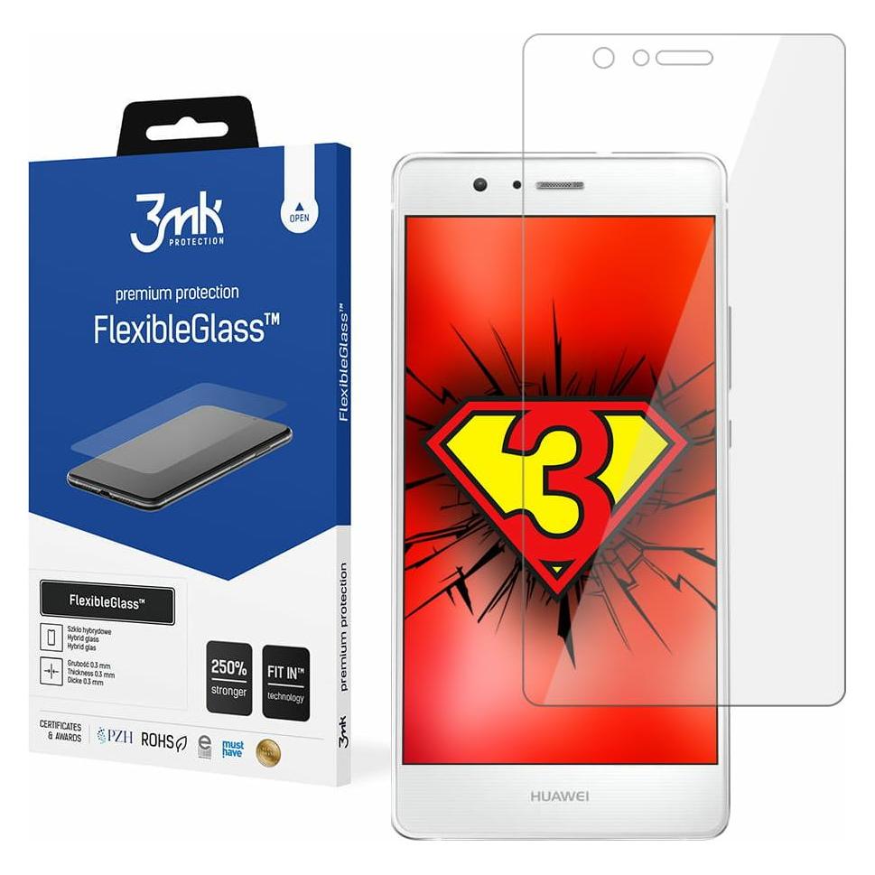 3MK FlexibleGlass Ekranas protector, Huawei, P9 Lite, Hybrid glass, permatomas (Huawei P9 Lite) (5901571169163)