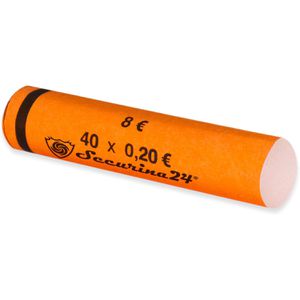Securina24 Münzhülsen SR-30020, für Rollgeld, 300 vorgefertigte Hülsen für 20 Cent