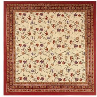 Indesit Fleurs des Indes Square Cotton Tablecloth