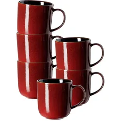 KAFFEEBECHER Gambia rot 400 ml 6er Set