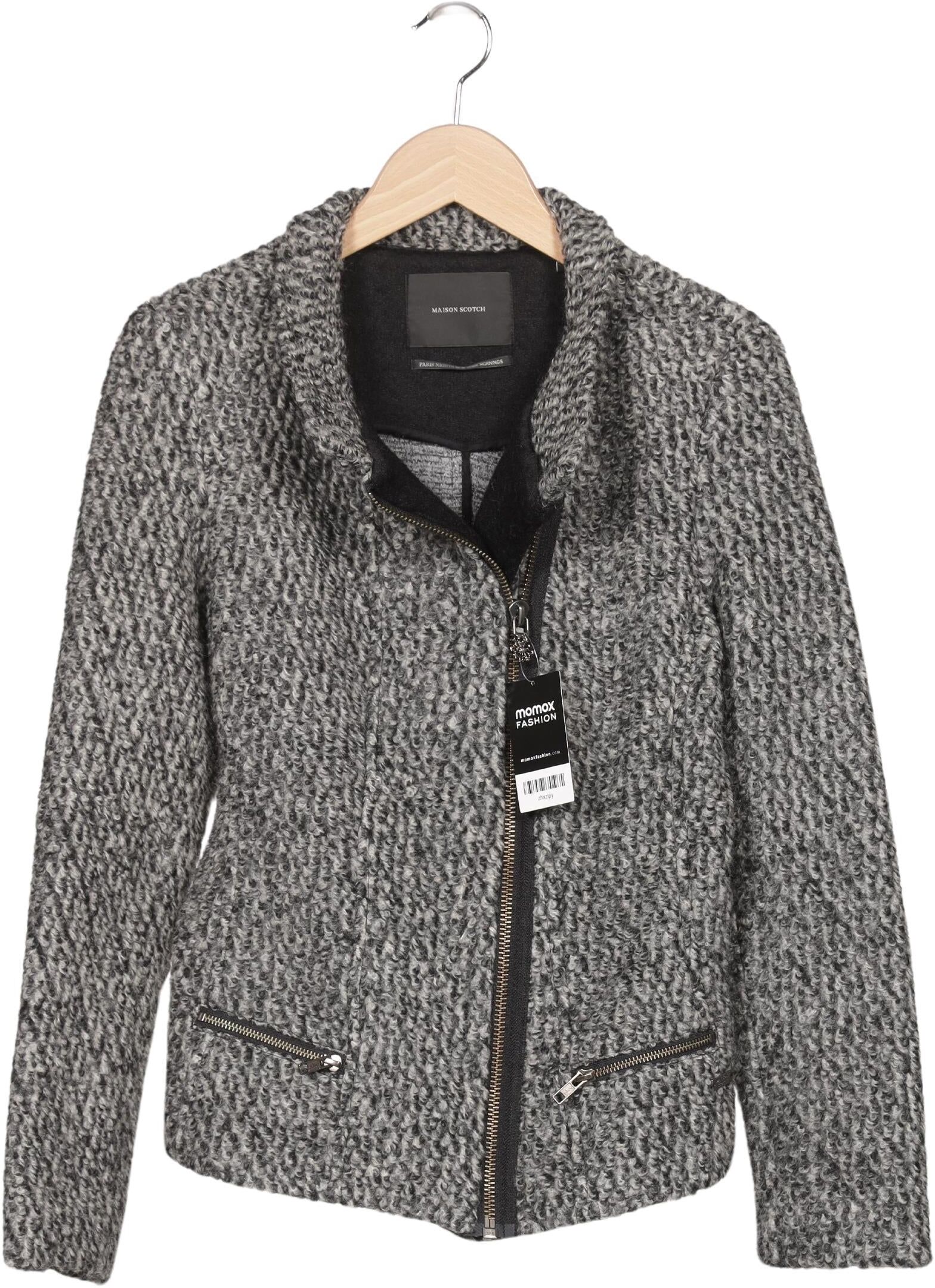 Maison Scotch Damen Jacke, Grau, Gr. EU 36 (Maison Scotch 1), Synthetik / Wolle - Second Hand