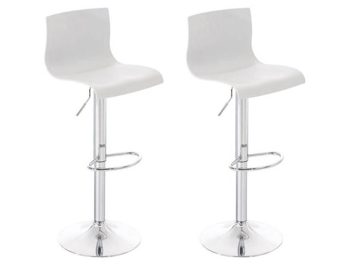-CLP-Lot de 2 tabouret de bar Hover Assise Plastique et Piètement Métal chromé-Array