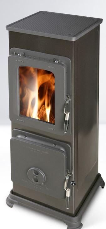 THORMAVYROBA Dauerbrandofen BOZEN, 5kW H910xB326xT326mm, schwarz 08032205