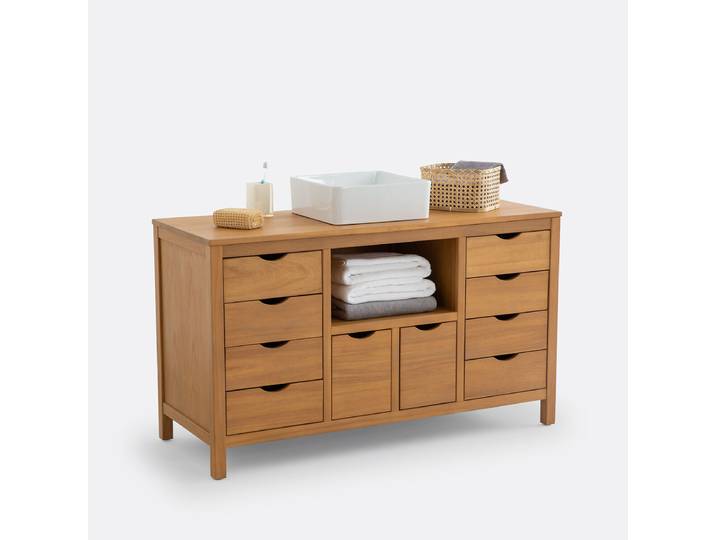 LA REDOUTE Meuble sous vasque, Sedna Beige Acacia