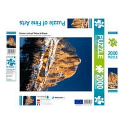 CALVENDO Puzzle Erstes Licht auf Tofana di Rozes | 2000 Teile Lege-Größe 90x67cm Foto-Puzzle für glückliche Stunden