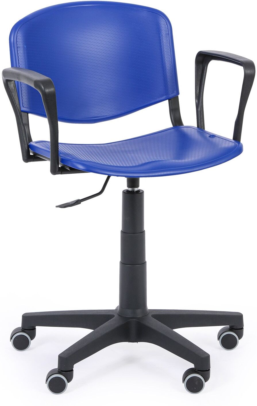 B2B Partner Bürostuhl ISO mit Armlehnen, drehbare, blau