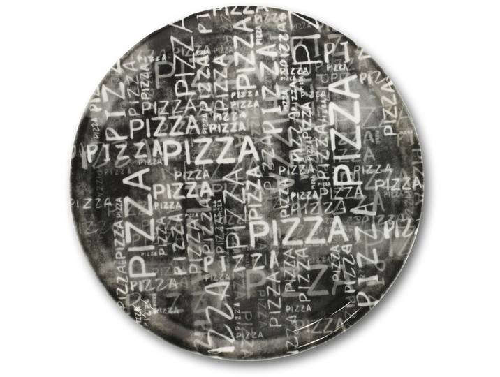 Pizzateller Therese schwarz Porzellan D 31 cm 1 Stk - Pizzateller
