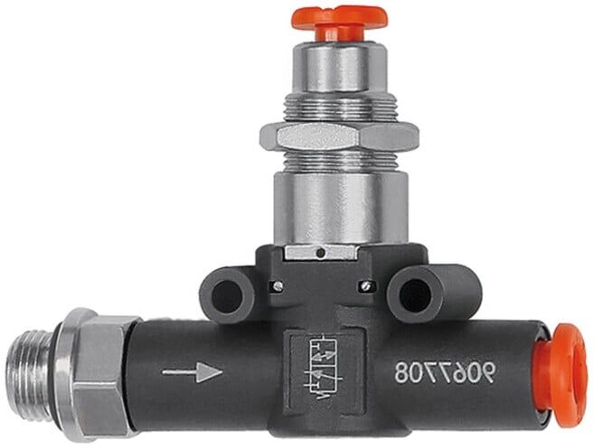 Riegler 3/2 électrovanne pneumatique NC, filetage - tuyau, G3/8, tuyau 8 (491.038-8)