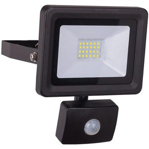 as-Schwabe LED-Außenstrahler Optiline, IP44 wasserfest, 10 Watt / 900 Lumen, neutralweiß, 230 V, mit Bewegungsmelder