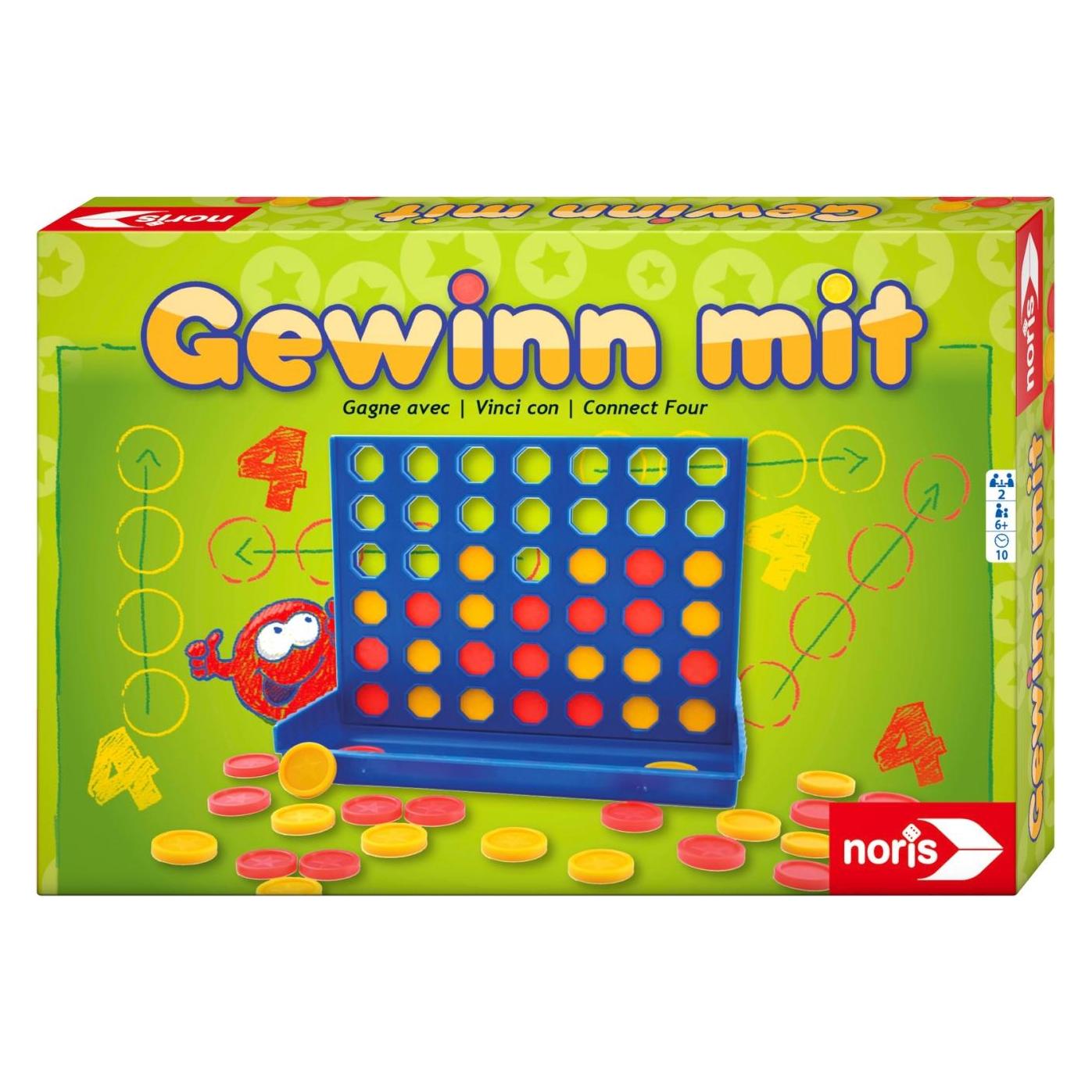 Noris Gewinn mit 4 (Deutsch, Englisch, Französisch, Italienisch, 2 Spieler) (606049104)