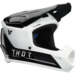 Thor Fleet Storm, Motocrosshelm Jugend - Schwarz/Weiß - S
