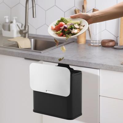 Garvee Kitchen Compost Bin for Countertop or Under Sink, 1.3 Gallon Stainless Steel Hanging Trash Can