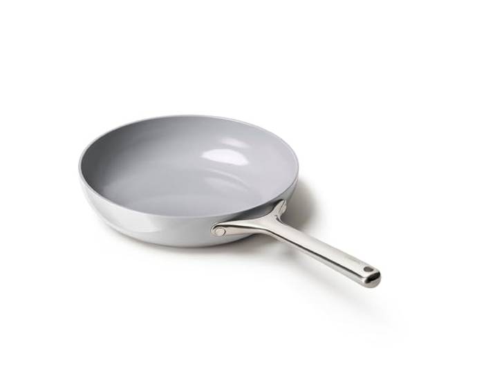 Caraway Antihaftbeschichtete Keramik-Bratpfanne (2,7 qt, 26,7 cm) – ungiftig, PTFE- und PFOA-frei – ofenfest und kompatibel mit allen Herdarten (Gas, Elektro und Induktion) – Grau