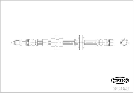 Corteco Bremsschlauch 19036537 Für Renault