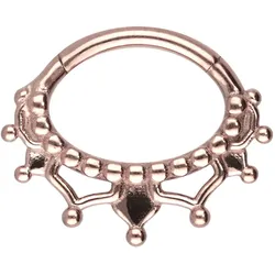 Chirurgenstahl Segmentring Clicker ORIENTALISCHES DESIGN
