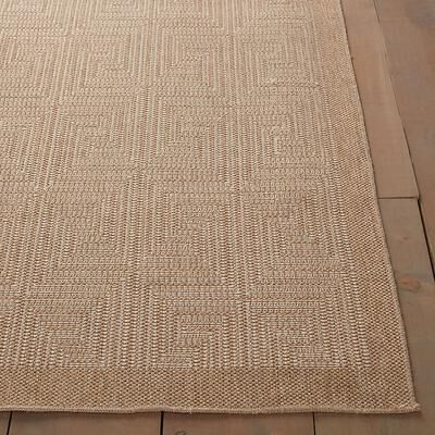 "Greek Key Indoor/Outdoor Rug - 3'9"" x 5'7"" - Ballard Designs"
