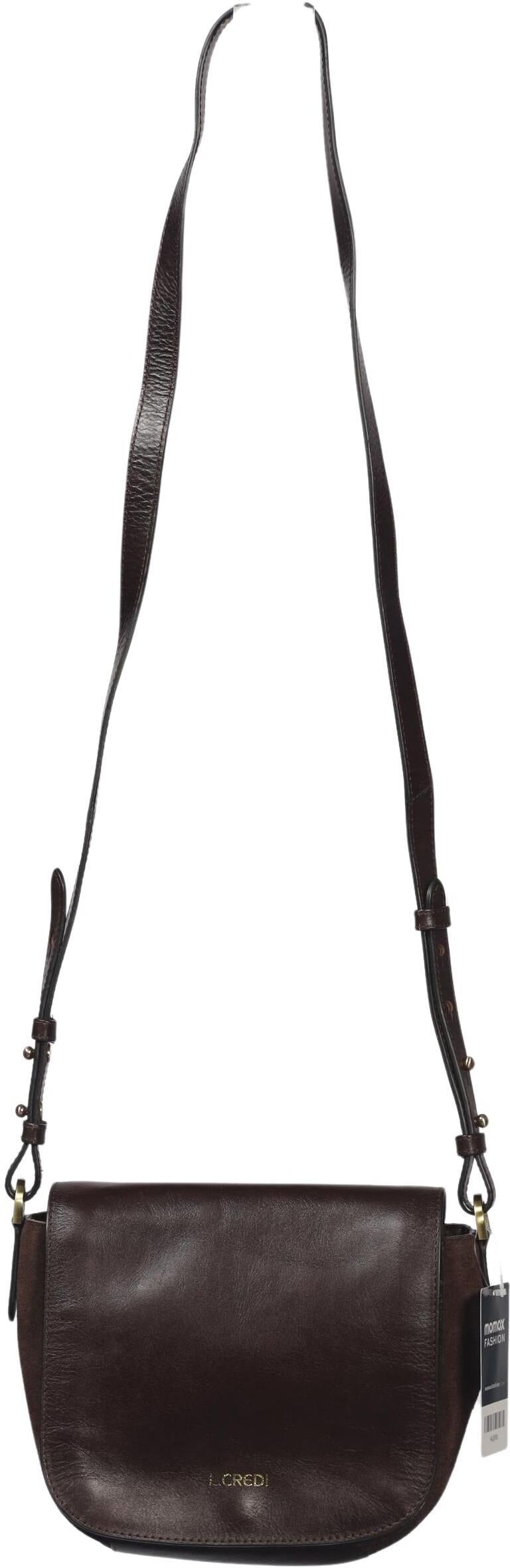 L.credi Damen Handtasche klein Leder, Braun, Leder - Second Hand