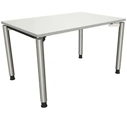 fm Büromöbel Schreibtisch »Fastline« 120 cm 4-Fuß grau, 120x82x80 cm