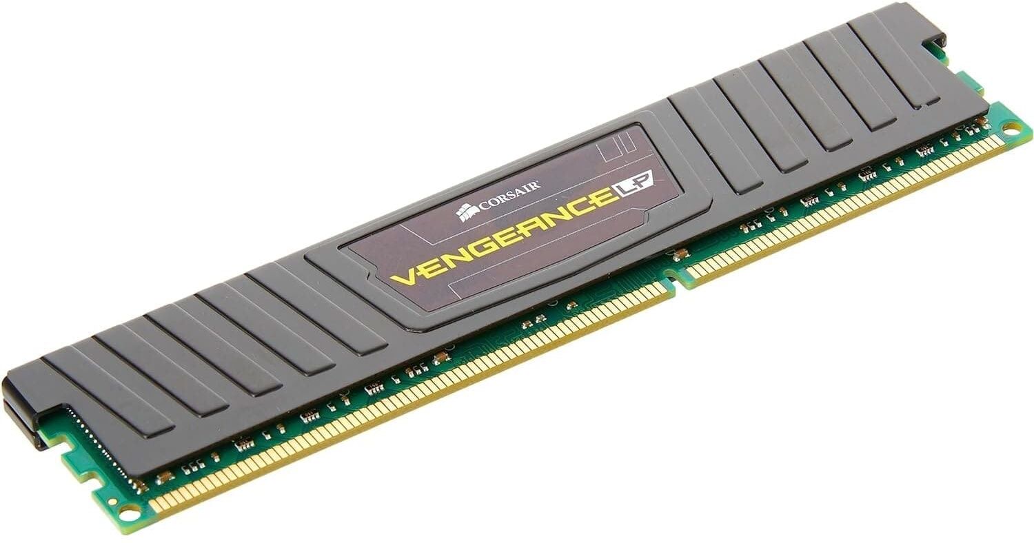 Corsair CML8GX3M1A1600C10 Vengeance Low Profile 8GB (1x8GB) DDR3 1600 Mhz CL10 XMP Performance Desktop Memory Module Black
