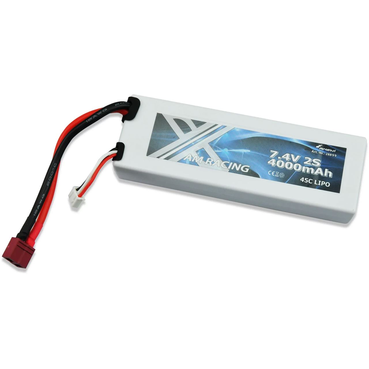 Amewi Zubehör LiPo Akku 2S 7,4V 4000mAh 45C Hardcase DEANS