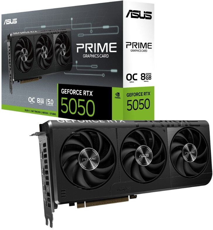 Asus Prime GeForce RTX 5050 OC Edition 8GB GDDR6 Graphics Card